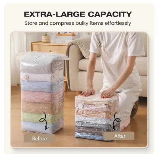 Vacuum Storage Bags for Clothes with Hand Pump