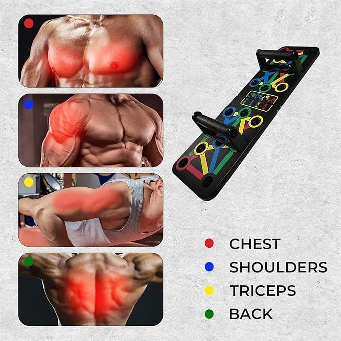 15-in-1 Push-Up Board – Home Gym Training System