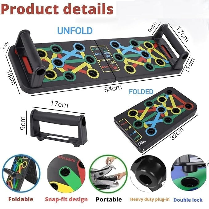 15-in-1 Push-Up Board – Home Gym Training System