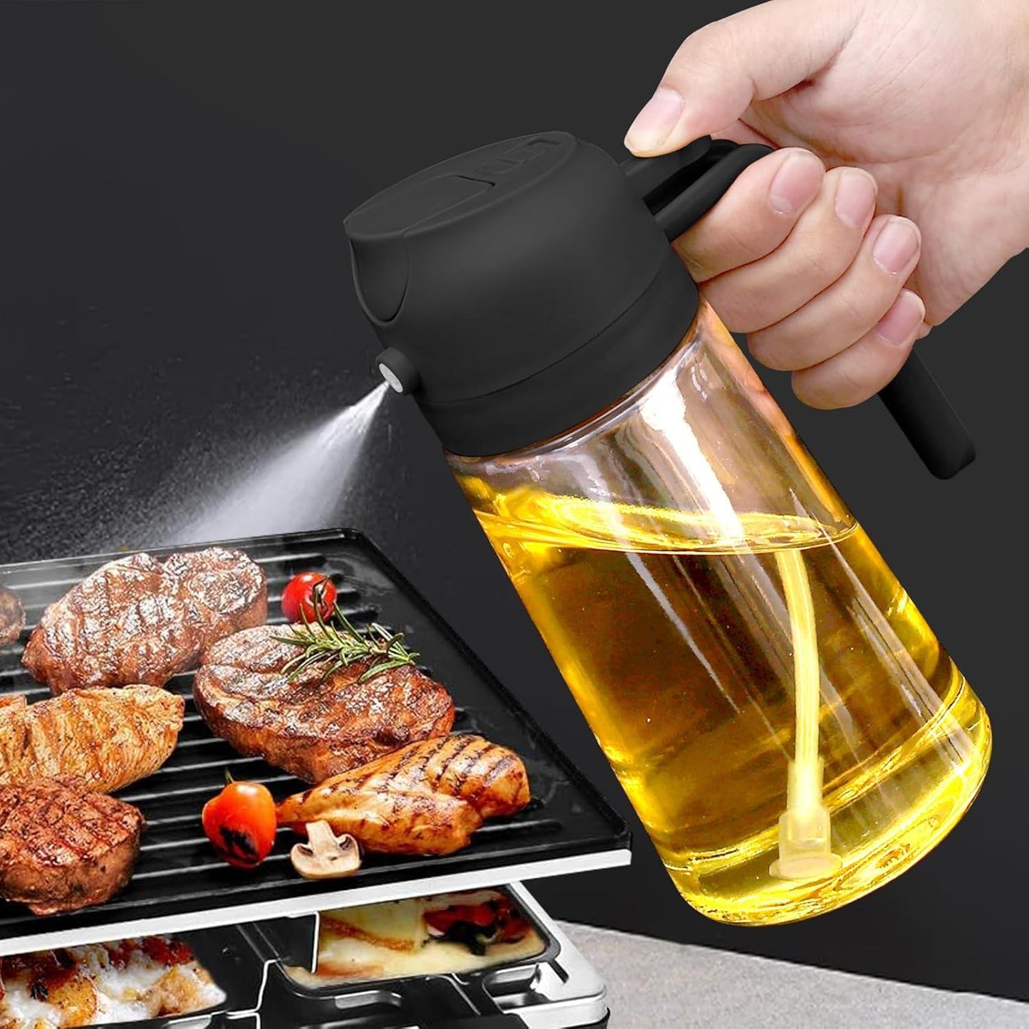 2-in-1 Oil Spray Dispenser