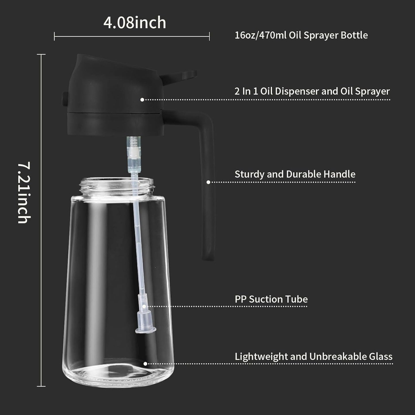 2-in-1 Oil Spray Dispenser