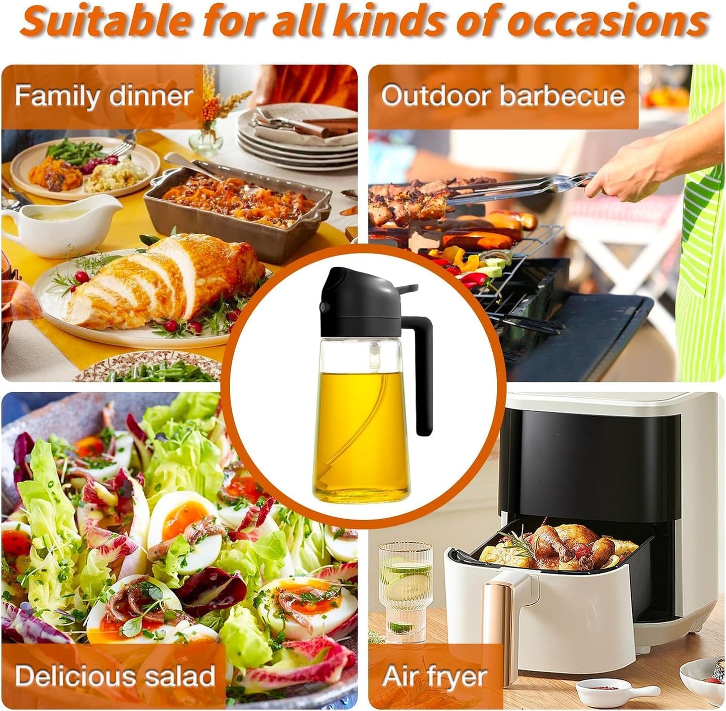 2-in-1 Oil Spray Dispenser