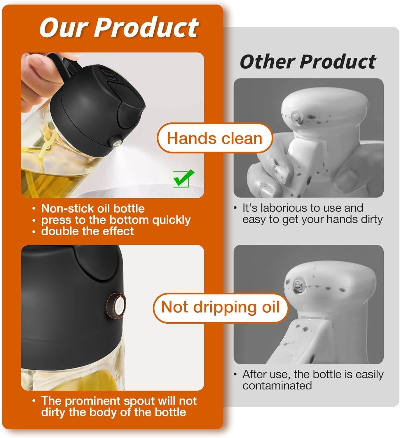 2-in-1 Oil Spray Dispenser